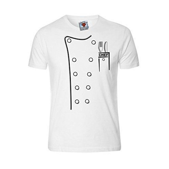 Reality Glitch Men's Chef Whites Costume T-shirt