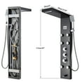 thumbnail image 6 of Senlesen Thermostatic Stainless Steel Shower Panel Rain&Waterfall Tower Massage System, 6 of 8