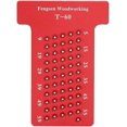 thumbnail image 1 of Crossed Gauge, Scribing Ruler T Type Woodworking Scriber Aluminum Alloy Hole Punch Carpenter Scribing Tool (Red), 1 of 5