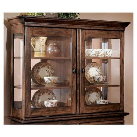 Ashley Larchmont China Cabinet Top Only From 1 500 00 Nextag Ashley Larchmont D442 81 52 Dining Room China With Gl Doors And Decorative Hardware