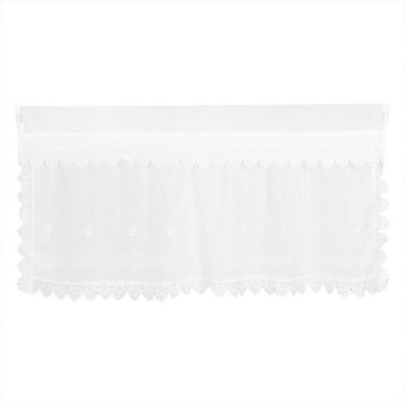 47 Inch Raised Panel - Polyester Flower Printed Blackout Curtain Window Valance 47 Inch x 27.6 Inch