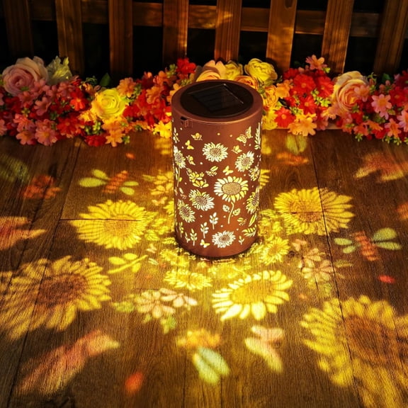 Solar Sunflower Garden Lantern – Waterproof Outdoor Hanging Light with Colorful Glow, Decorative Solar Powered Light for Garden, Patio, and Yard