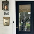 thumbnail image 5 of NACH Floating Mount Aluminum Home Address Number 8, Sleek Rounded Metal Modern House Numbers, 5 inch, Black Gun Metal, HH-RND5-GMT-8, 5 of 5