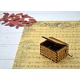 thumbnail image 3 of The Godfather Wood Music Box - 18 Note Mechanism Antique Laser Engraved Musical Box Hand Crank Musical Box, 3 of 4