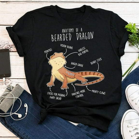A Cute Bearded Dragon Themed Pet Reptile Lover Gift Unisex T-Shirt up to 5XL