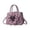 Purple, variant on Faraee Womens Flower Purses and Handbags Leather Fashion Small Shoulder Crossbody Tote Bag Work Casual Top Handle Satchel Black