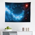 thumbnail image 1 of Astrology Tapestry, Horoscope Geometrical Dots Connected Star Shapes Image, Fabric Wall Hanging Decor for Bedroom Living Room Dorm, 2 Sizes, Blue White and Red, by Ambesonne, 1 of 1