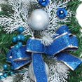 thumbnail image 5 of Botín de Escalera de Navidad Artificial Macarena Guirnalda de Adornos de Lazo Regalo Chimenea Interior Fiesta al Aire Libre Azul, 5 of 5