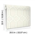 thumbnail image 6 of Chesapeake Chervil Cream Trellis Wallpaper, 6 of 7