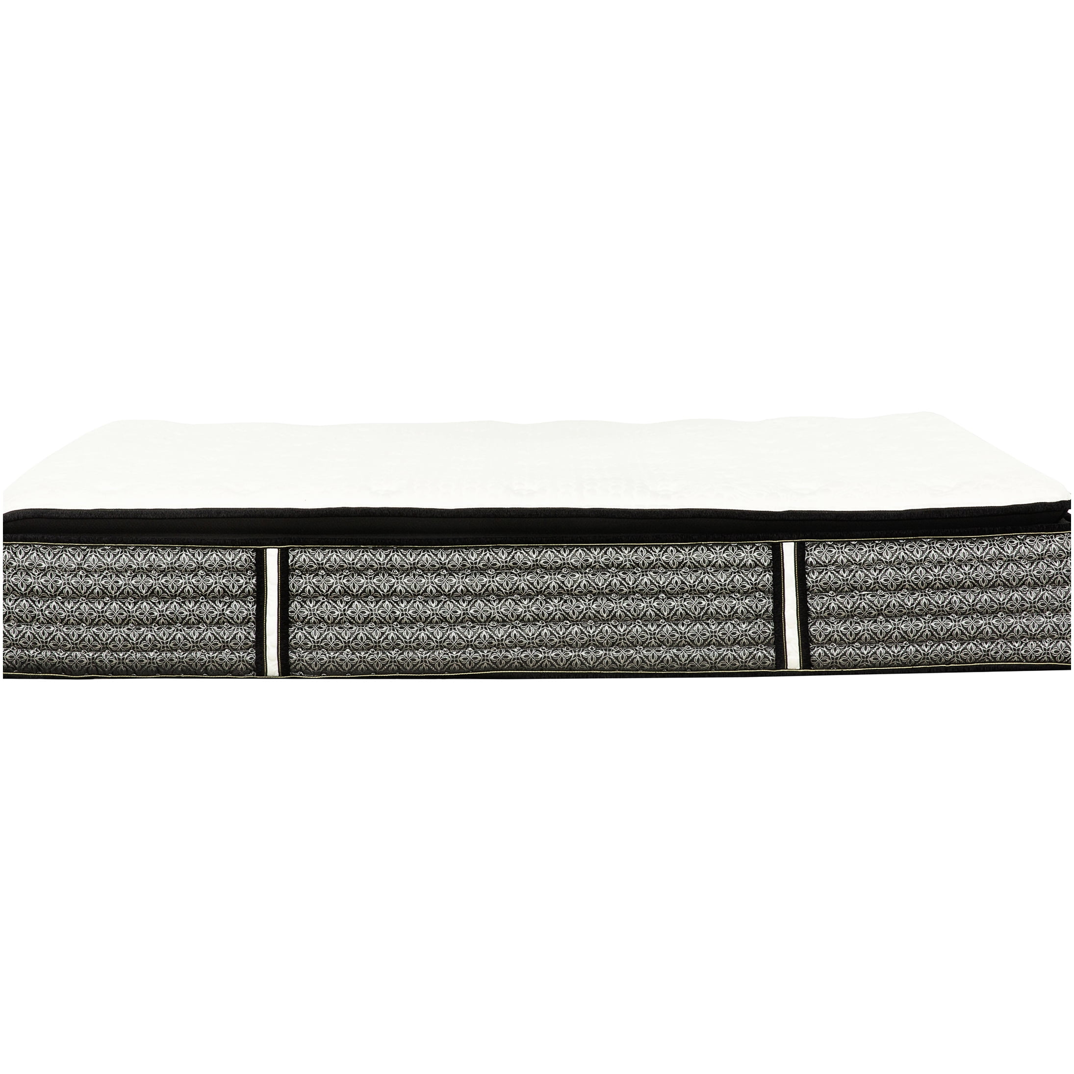 14 Inch King Size Hybrid Mattress, Plush Pillow Top with Gel Memory Foam and Pocket Coils for Cooling Support, Motion Isolation, Edge Support, Grey-White