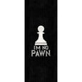 thumbnail image 3 of Reed, Tara 12x24 Black Modern Framed Museum Art Print Titled - Chess Sentiment vertical black III-No Pawn, 3 of 5