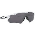 thumbnail image 5 of Oakley Mens Oo9208 Radar Ev Path Rectangular Sunglasses Polished White/Prizm Black Polarized 38 Millimeters, 5 of 6
