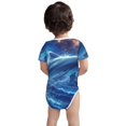 thumbnail image 2 of Honeii Beautiful Ocean Dolphin Pattern unisex-baby Short-sleeve Bodysuit,One-piece Bodysuit 100% Organic Cotton-3 Months, 2 of 7