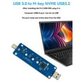 thumbnail image 4 of M2 SSD Adapter NVMe Enclosure M.2 to USB3.2 Case for NVME PCIE M Key SSD NVME to USB3.0/TYPE-C Converter, 4 of 10