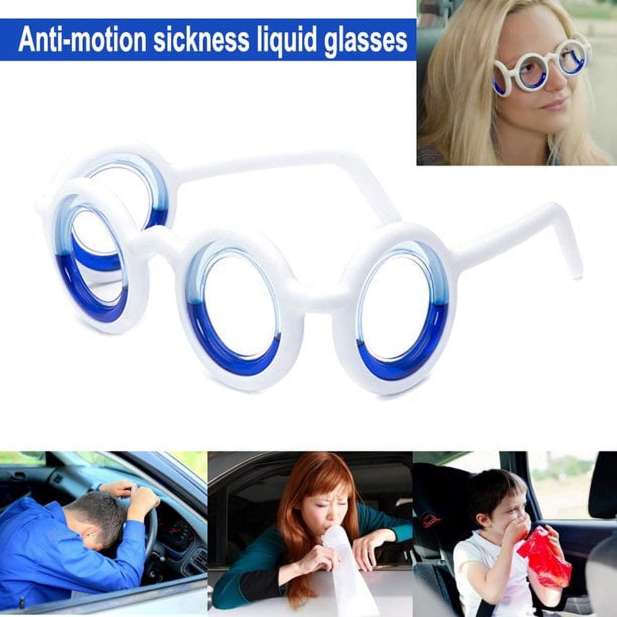 Anti Motion Sickness Glasses New Anti Dizziness Motion Sickness Glassess Anti-Seasick Liquid No Lens Eyewear