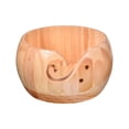 thumbnail image 1 of Bol en Fil de Bois Fait à la Main Bol Rond Tissé pour Tricot et Crochet, 1 of 10