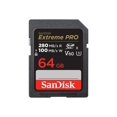 thumbnail image 1 of SanDisk Extreme Pro - Flash memory card - 64 GB - Video Class V60 / UHS-II U3 / Class10 - SDXC UHS-II, 1 of 3