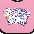 thumbnail image 4 of Inktastic Fluffy Sheep Family Boys or Girls Baby Bib, 4 of 4