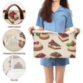 thumbnail image 5 of Yayeee Foldable Storage Basket for Shelves with Handles Waterproof Cloth Bins, Strawberry Cake, 5 of 7