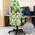 thumbnail image 4 of Xoenoiee Cavalier King Charles Spaniel Cat Shamrock Beer Pattern Gaming Chair Covers Slipcovers, Stretchable Elastic Computer Reclining Gaming Chair Seat Cover with Armrest Cover (No Chairs), 4 of 7