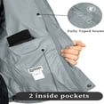 thumbnail image 4 of 33 000ft Men‘s Packable Rain Jacket Hooded Lightweight Waterproof Rain Shell Jacket Raincoat for Hiking Golf Cycling, 4 of 6