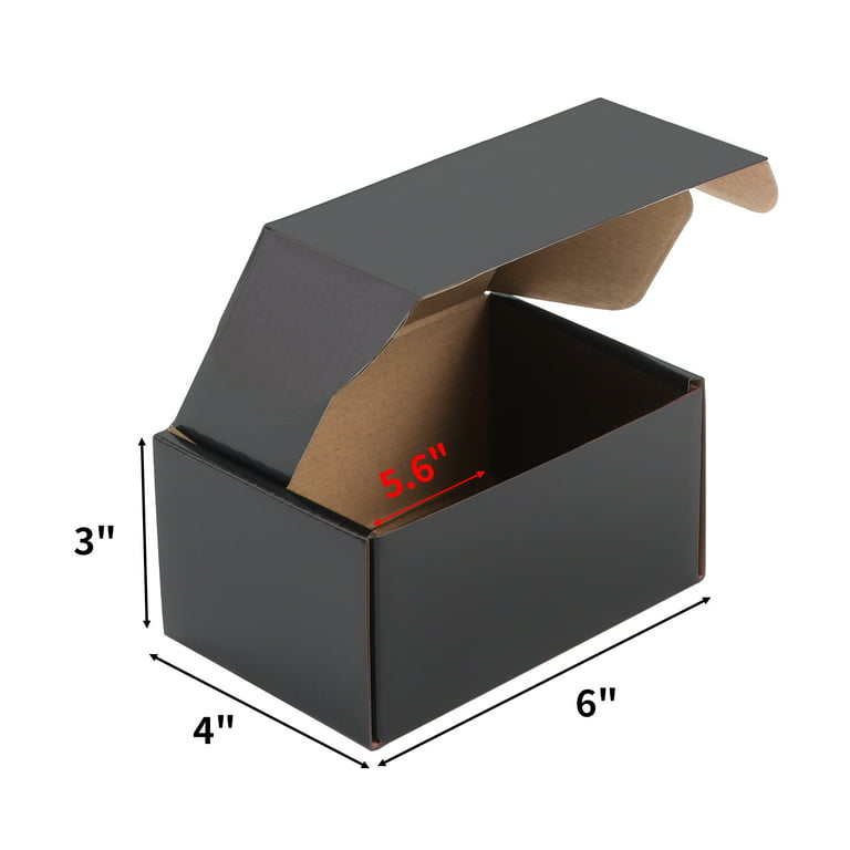 4.5 x 2.25 x 7.25 Black Cardboard Boxes