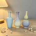 thumbnail image 5 of CoreLiving Ceramic Bud Vase, Small Flower Vase for Centerpieces, Modern Farmhouse Decor, Gradient Glaze Decorative Vase for Living Room and Office 1 count, 5 of 7