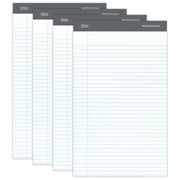 Office Depot Professional Legal Pad, 8 1/2in. x 14in., White, Legal Ruled, 50 Sheets, 4 Pads/Pack, 99490