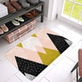 thumbnail image 3 of YUSDECOR Abstract Geometric Triangle Composition in Black White Gold and Pink Doormat Rug Home Decor Floor Mat Bath Mat 30x18 inch, 3 of 3