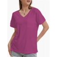 thumbnail image 4 of Womens T Shirts Short Sleeve V Neck Casual Summer Tops Tshirts with Pocket, 4 of 4