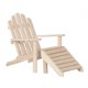 thumbnail image 1 of Casa de muñecas en miniatura, escala 1:12, silla y taburete Adirondack sin terminar # T4616 Town Square Miniatures 717425446169, 1 of 1