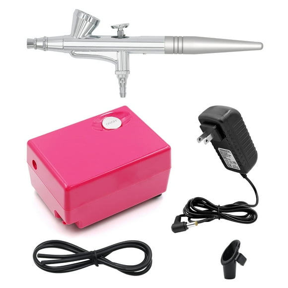 Set de maquillaje con aerógrafo Pinkiou Air Brush Kit con compresor