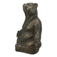 thumbnail image 4 of SPI Home Cast Aluminum Contented Yoga Bear Garden Sculpture 12 Inches High, 4 of 5