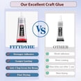 thumbnail image 6 of B7000 Jewelry Glue for Making, FITTDYHE 1PCS 110ML/3.7 fl oz Clear Adhesive for Rhinestone, Fabric, Multipurpose Super B-7000 for Phone Repair, Nail Art, Wood, Glass, Charms, 6 of 6