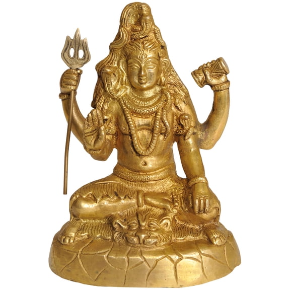 6" Bhagawan Shiva In Brass | Handmade | Made In India