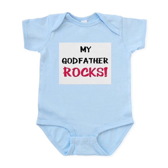 CafePress - My GODFATHER ROCKS! Infant Bodysuit - Baby Light Bodysuit, Size Newborn - 24 Months