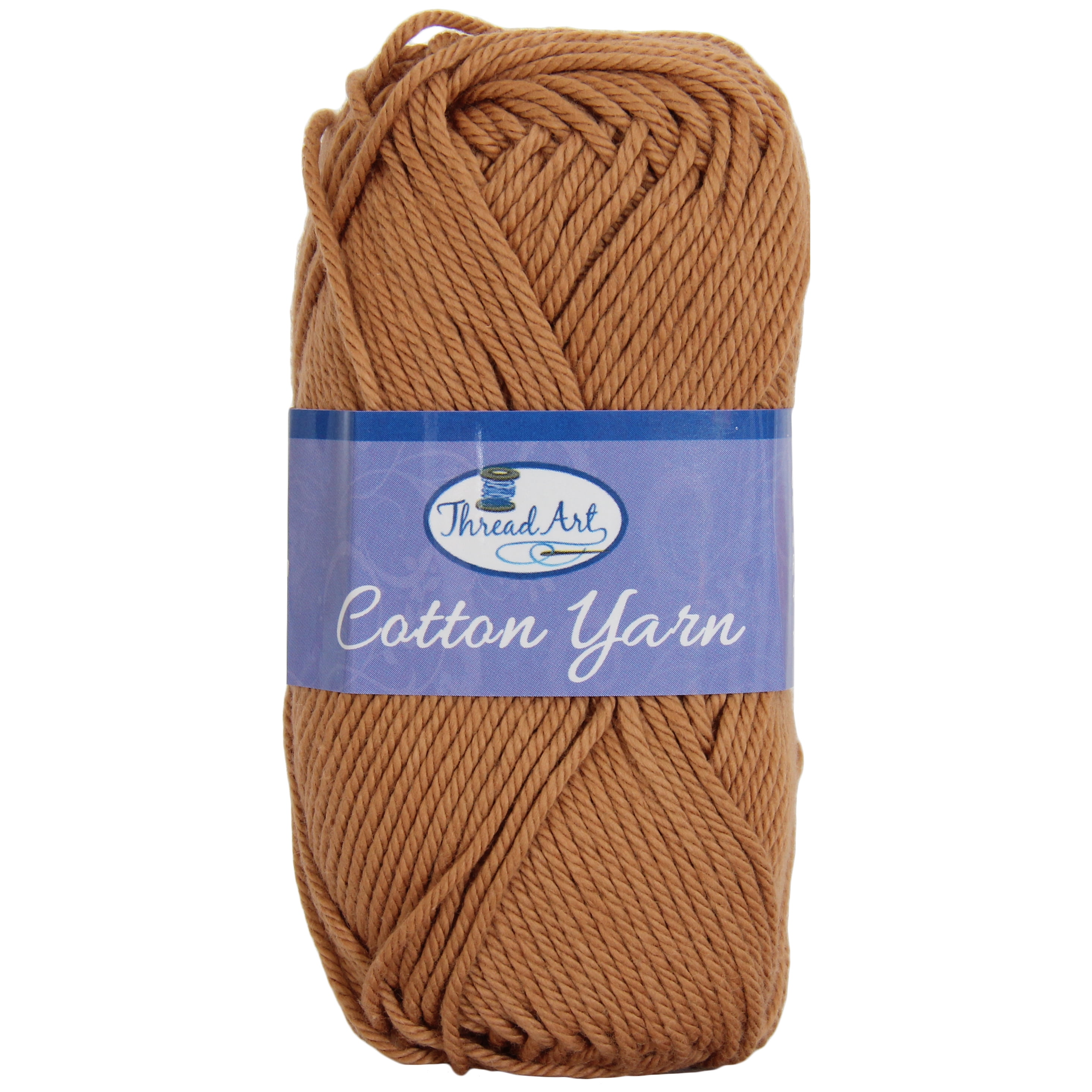 Threadart 100 Pure Cotton Crochet Yarn Beige 50 gram Skeins