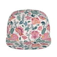 thumbnail image 2 of Fotbe Flower Leaves Flat Bill Visor Cap Classic Snapback Hat Polyester Foam Trucker Hat Trucker Cap Adjustable Baseball Cap, 2 of 9