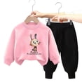 thumbnail image 5 of Staki Toddler Boy Outfits Toddler Baby Boy Clothes Embroidery Sweater Sweatshirt Long Sleeve Sweatsuit 2Pcs Pant Set Fall Winter Outfits 2-9Y 10-12Y(Pink,4-5 Years), 5 of 8