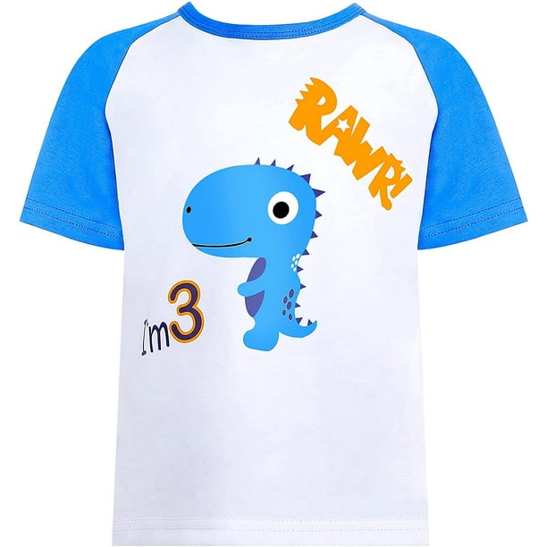 Dinosaur 3rd store birthday shirt