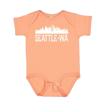 

Inktastic Seattle Washington Skyline WA Cities Gift Baby Boy or Baby Girl Bodysuit