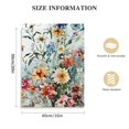 thumbnail image 2 of Nawypu 3-Pieces Set Framed Watercolor Daisy Flower Canvas Wall Art Colorful Plant Decor Girls Pink Wildflower Pictures Green Leaves Rustic Art Purple Printing Farmhouse decor Living Room, 2 of 5