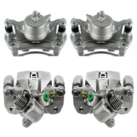 AutoShack Front and Rear Brake Calipers Set of 4 Assembly with Bracket Replacement for 2012-2015 Honda Civic 2013-2015 Acura ILX 2.4L FWD Driver and Passenger Side Kit BC40038