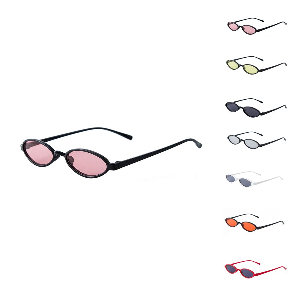 Unisex Small Round Frame Sunglasses Resin Lens Women Men Sun Shades Eyewear Traveling Summer Sun Glasses - image 4 of 9