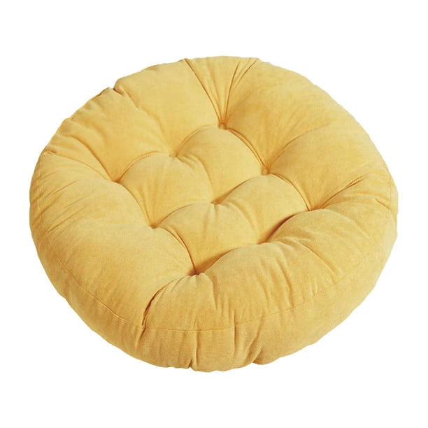 Cojín de suelo para asiento, cojín de silla, decoración suave y cómoda, cojín grande para patio Amarillo