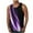 Purple, variant on Mens 3D Print Cotton Tank Tops Fashion Print T Shirts Summer Cut Off Shirts Loose Fit Sleeveless Tops Casual Beach Vest