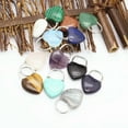 thumbnail image 2 of Crystal Heart Lock Shape Pendant Chakra Stone Quartz Necklace Healing Reiki Gift, 2 of 4