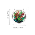 thumbnail image 3 of 83 Pieces Flower Theme Acrylic Puzzles Suncatcher Window Hanging, 7.8“ Flower Bird Sun Catcher Stained Glass Acrylic Puzzles Kit for Window, Kitchen, Sunroom and Garden, 3 of 6