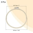 thumbnail image 2 of Uxcell 6 Pcs 7" Embroidery Hoops Adjustable Round Bamboo Circle Cross Stitch Hoop Ring for Art Craft Handy Sewing Needlework DIY Decoration, 2 of 6