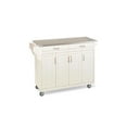 thumbnail image 4 of Pemberly Row Contemporary Wood Kitchen Cart in Off White Finish, 4 of 14